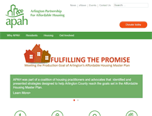Tablet Screenshot of apah.org